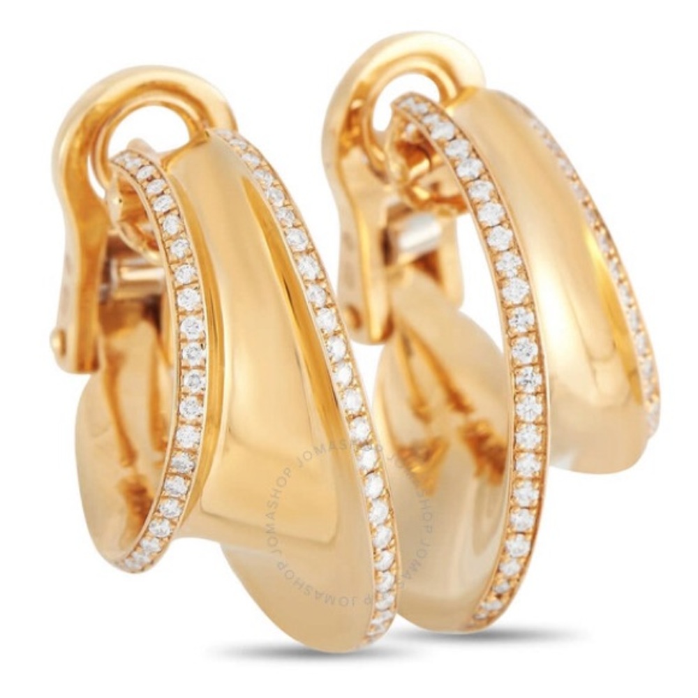 CHOPARD Imperiale 18K Yellow Gold 0.46 ct Diamond Earrings